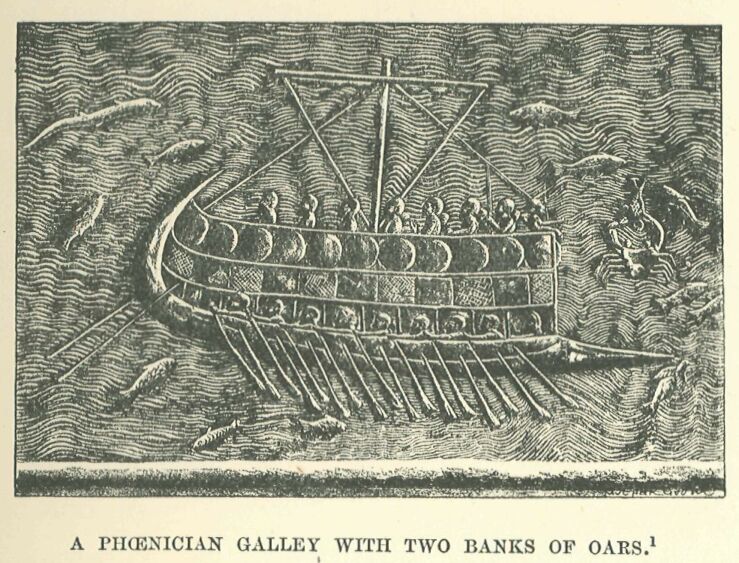 017.jpg a Phoenician Galley With Two Banks of Oars 
