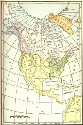 North America according to the Treaty of 1783